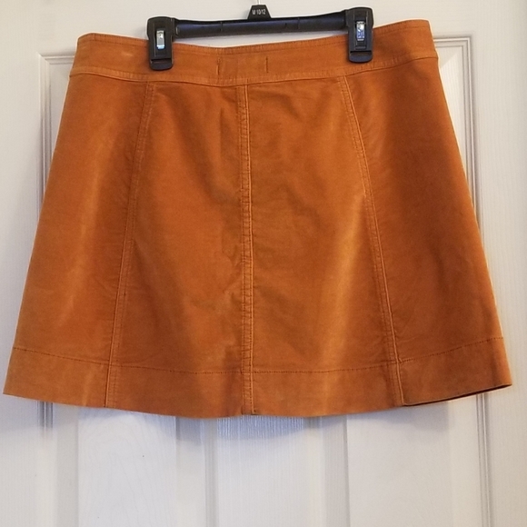 Madewell Velveteen A-Line Mini Skirt: Button-Front Edition - Picture 13 of 13